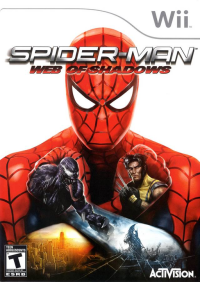 Spiderman Web of Shadows Wii US box art